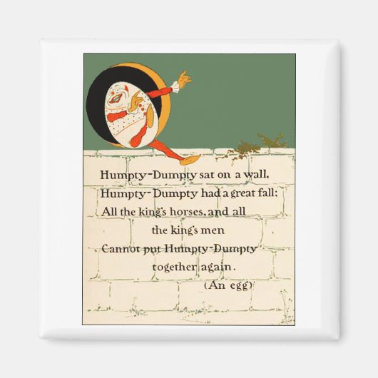 Humpty Dumpty Rhyme Magneet (Voorkant)