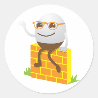 Humpty Dumpty Ronde Sticker