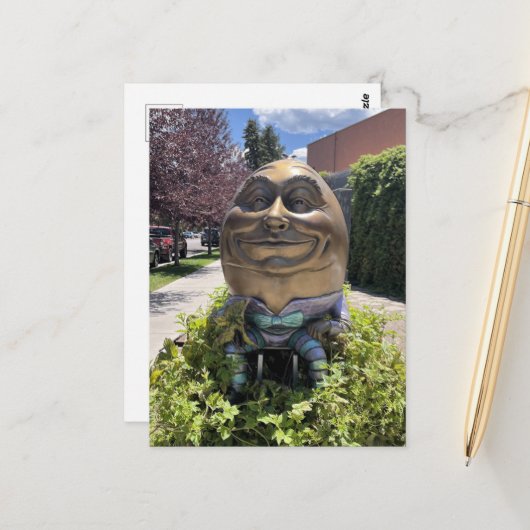 Humpty Dumpty Sprookjesansichtkaart Briefkaart (Voorkant / Achterkant in situ)