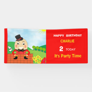 Humpty Dumpty Thleed Kids Birthday Party Editable Spandoek