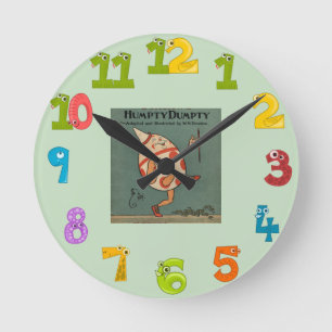 Humpty Dumpty wandklok Ronde Klok