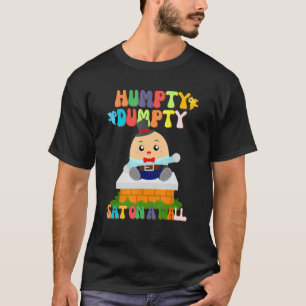 Humpty Dumpty Zat op een muur voor kinderen Peuter T-shirt