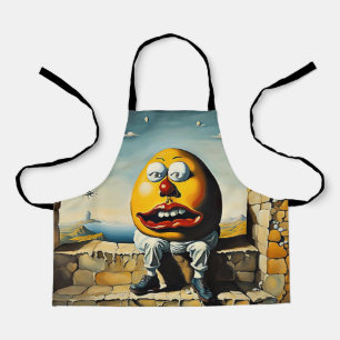 Humpty Dumpty zit op een muur Schort