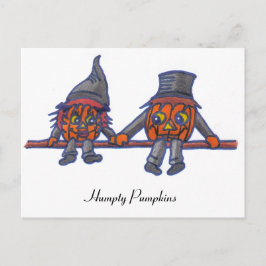 Humpty Pumpkins...briefkaart Briefkaart