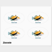 Humu Humu Fish Ovale Sticker (Vel)