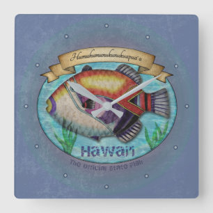 Humuhumunukunukuapua Vierkante Klok