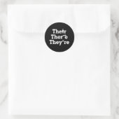 "Hun, daar, ze zijn" Ronde Sticker (Tas)