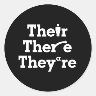 "Hun, daar, ze zijn" Ronde Sticker