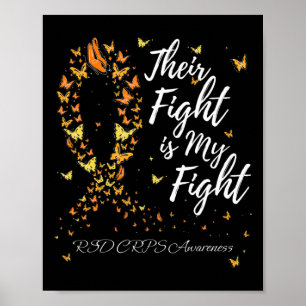 Hun gevecht is mijn gevecht RSD CRPS Awareness 1 Poster