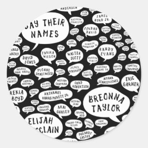 hun naam ronde sticker