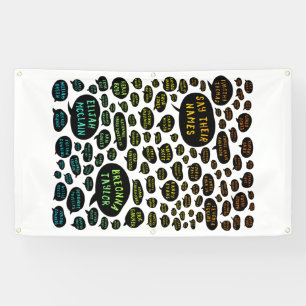 hun naam te zeggen : de regenboog spandoek