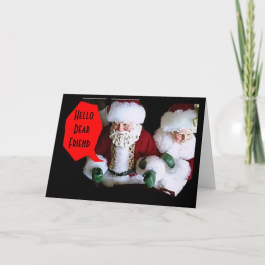 HUN SLEIGH WORDT VULLEN MET WISSEN VOOR VRIJDAG FEESTDAGEN KAART (Voorkant)