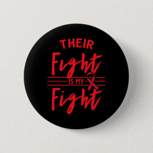 Hun strijd is mijn strijd Bloedkankerbewustzijn 1 Ronde Button 5,7 Cm