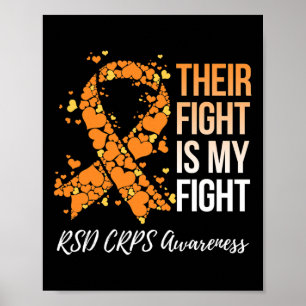 Hun strijd is mijn strijd tegen RSD CRPS bewustzij Poster