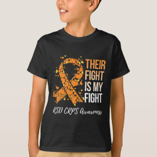 Hun strijd is mijn strijd tegen RSD CRPS bewustzij T-shirt