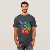 Hunab Ku Aztec Mayan Galaxy-symbool T-shirt (Voorkant volledig)