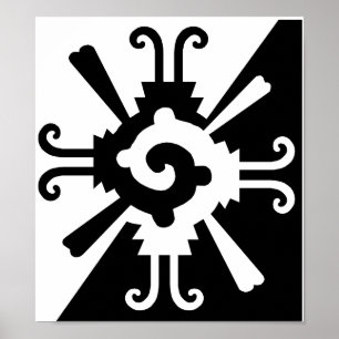 Hunab Ku-Black en White Poster