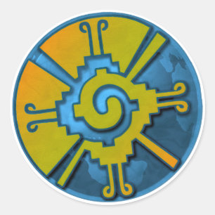 Hunab Ku Earth Ronde Sticker