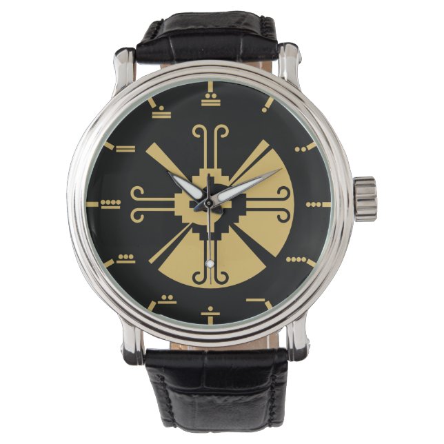 Hunab Ku - Maya numerals Horloge (Voorkant)