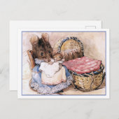 Hunca Munca en haar baby's door Beatrix Potter Briefkaart (Voorkant / Achterkant)