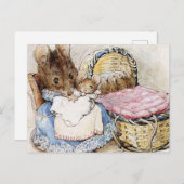 Hunca Munca her Baby Two Bad Mice Beatrix Potter Briefkaart (Voorkant / Achterkant)