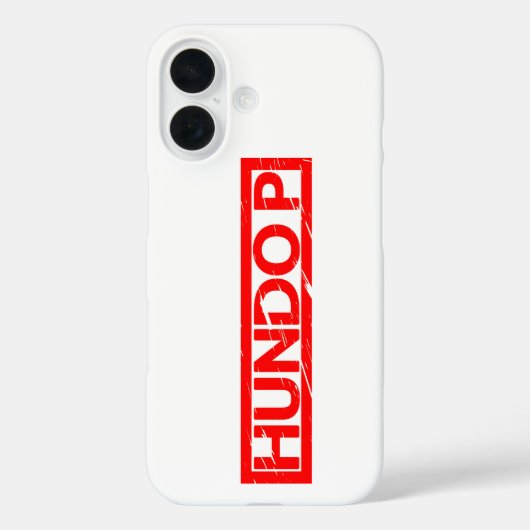 Hundo P Stamp Case-Mate iPhone Case (Achterkant)