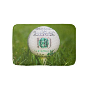 Hundred Dollar Golf Ball Badmat