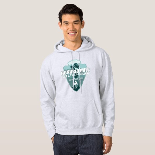 Hundred Mile Wilderness (pijlpunt T) Hoodie (Voorkant volledig)