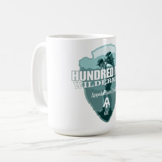 Hundred Mile Wilderness (pijlpunt T) Koffiemok (Voorkant links)