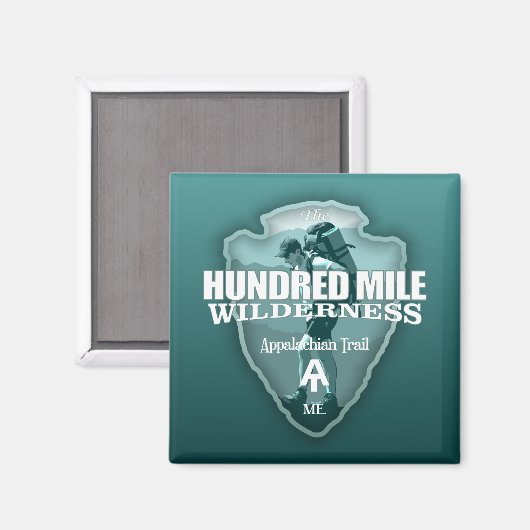 Hundred Mile Wilderness (pijlpunt T) Magneet (Voorkant / Achterkant)