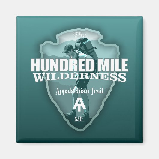Hundred Mile Wilderness (pijlpunt T) Magneet (Voorkant)