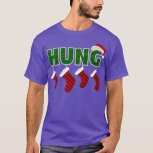 Hung - Funny Gay Endowed Kerstmis Premium T-shirt