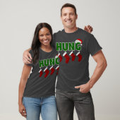 Hung - Funny Gay Endowed Kerstmis T-shirt (Unisex)
