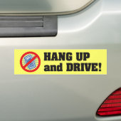 Hung omhoog en rijden! bumpersticker (Op auto)
