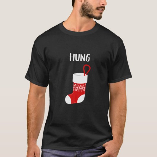 "Hung" Stocking - Oogige T - shirts met kerstkeuke (Voorkant)