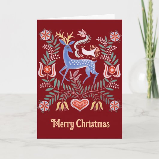 Hungarian Folk Art Kaart (Voorkant)