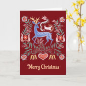 Hungarian Folk Art Kaart (Gele Bloem)