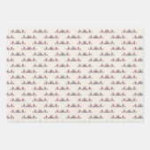 Hungarian Folk Floral Pattern Inpakpapier Vel (Voorkant)