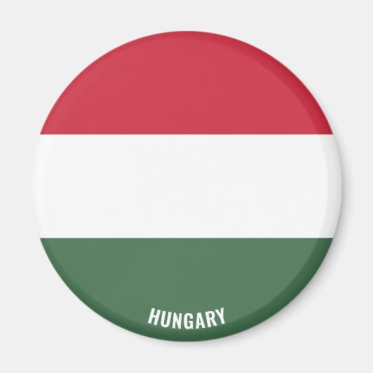 Hungary Flag Charming Patriotic Aimant (Devant)