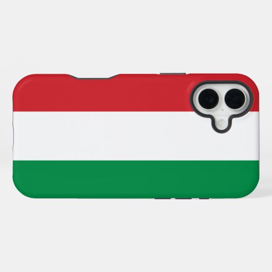 Hungary Flag iPhone Hoesje (Achterkant horizontaal)