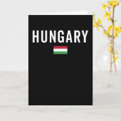 Hungary Flag - Patriotic Flag Kaart (Gele Bloem)
