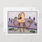 Hungry Bot - Briefkaart (Voorkant / Achterkant)