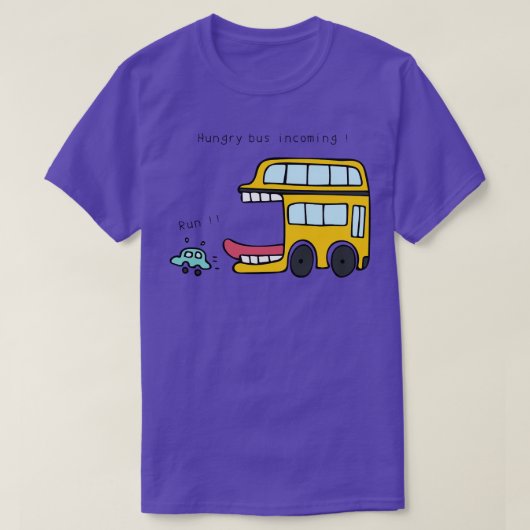 Hungry Bus Incoming run T-shirt (Design voorkant)