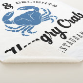 Hungry Crab Restaurant Poster Sherpa Deken (3/4)