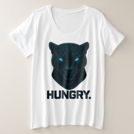 HUNGRY GROTE MAAT T-SHIRT (Design voorkant)