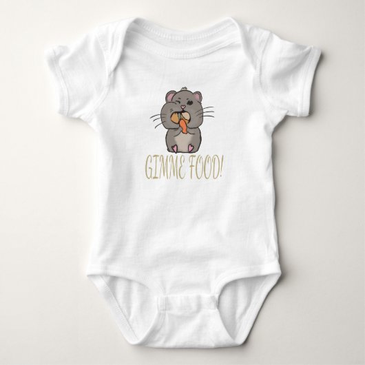 Hungry hamster romper (Voorkant)