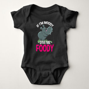 Hungry Hippo Moody Woman Food Lover Romper