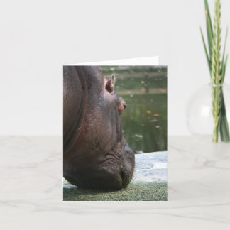 Hungry Hippo Notecard Kaart
