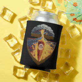 Hungry Hollow Black and Gold Can Cooler