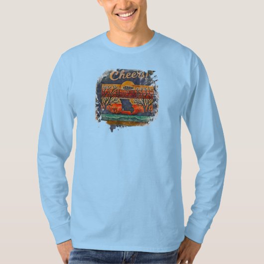 Hungry Hollow Brew Co., Long Sleeve T-shirt (Voorkant)